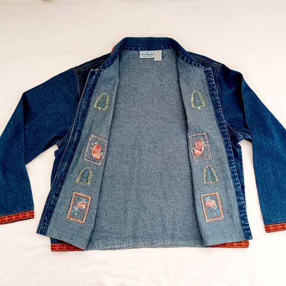 CHRISTMAS VINTAGE DENIM  JACKET, XL - Picture 13 of 13
